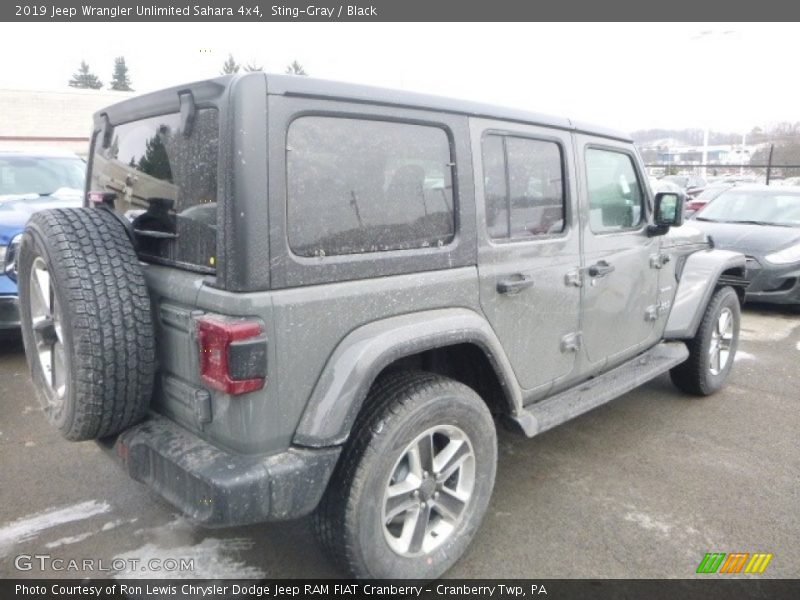 Sting-Gray / Black 2019 Jeep Wrangler Unlimited Sahara 4x4