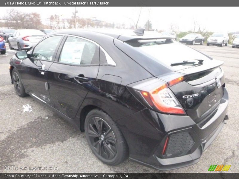 Crystal Black Pearl / Black 2019 Honda Civic EX Hatchback
