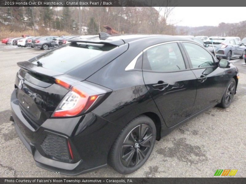 Crystal Black Pearl / Black 2019 Honda Civic EX Hatchback