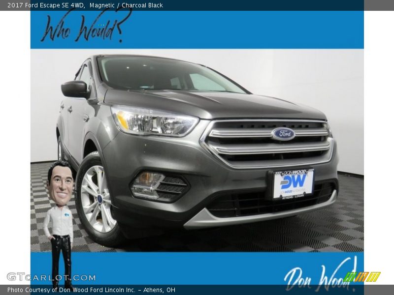 Magnetic / Charcoal Black 2017 Ford Escape SE 4WD