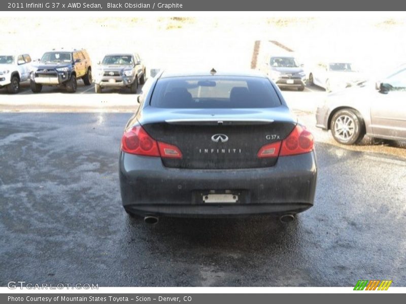 Black Obsidian / Graphite 2011 Infiniti G 37 x AWD Sedan