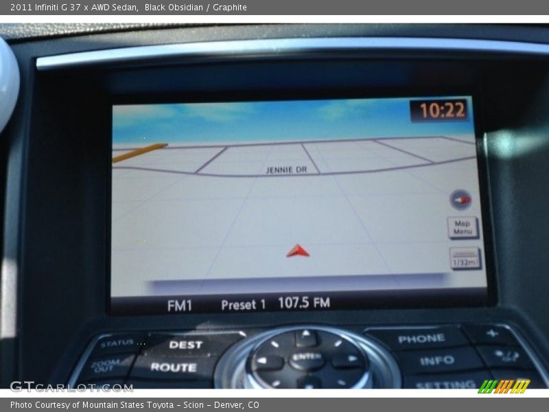 Black Obsidian / Graphite 2011 Infiniti G 37 x AWD Sedan