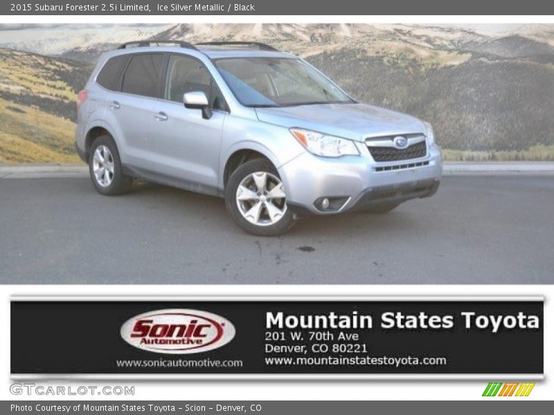 Ice Silver Metallic / Black 2015 Subaru Forester 2.5i Limited