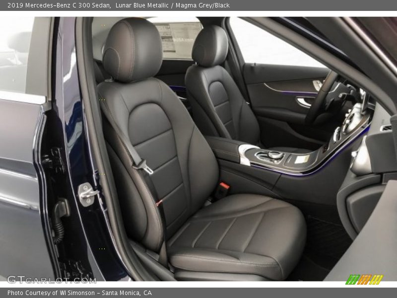 Lunar Blue Metallic / Magma Grey/Black 2019 Mercedes-Benz C 300 Sedan