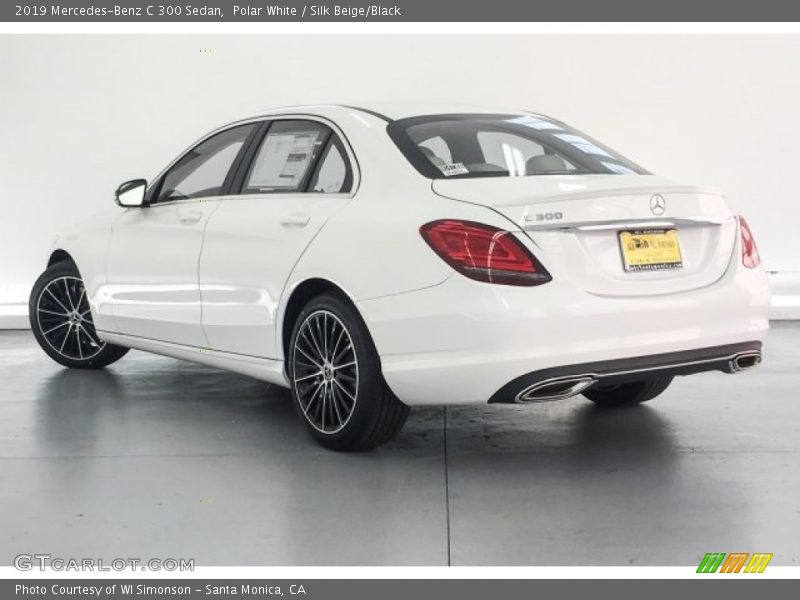 Polar White / Silk Beige/Black 2019 Mercedes-Benz C 300 Sedan