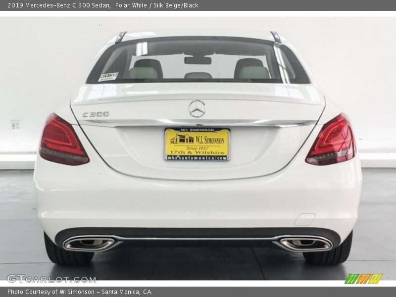 Polar White / Silk Beige/Black 2019 Mercedes-Benz C 300 Sedan