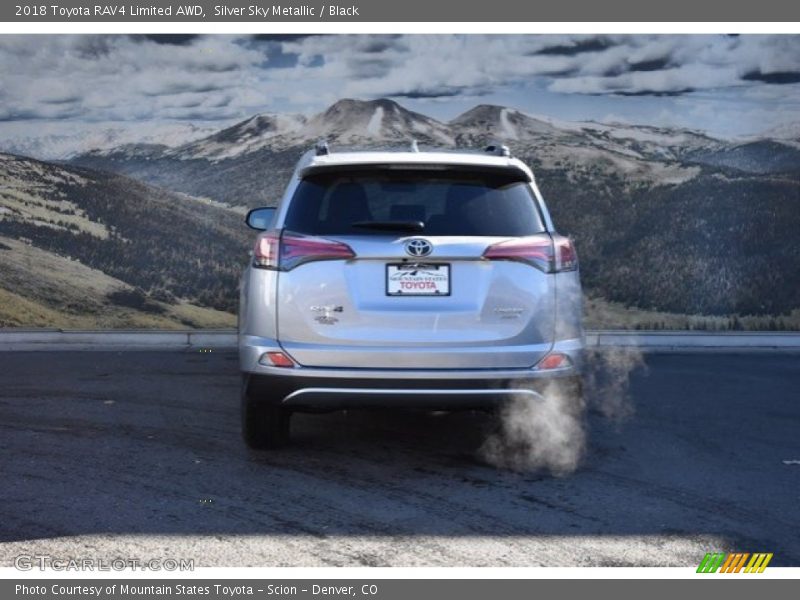 Silver Sky Metallic / Black 2018 Toyota RAV4 Limited AWD