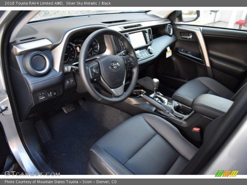 Silver Sky Metallic / Black 2018 Toyota RAV4 Limited AWD