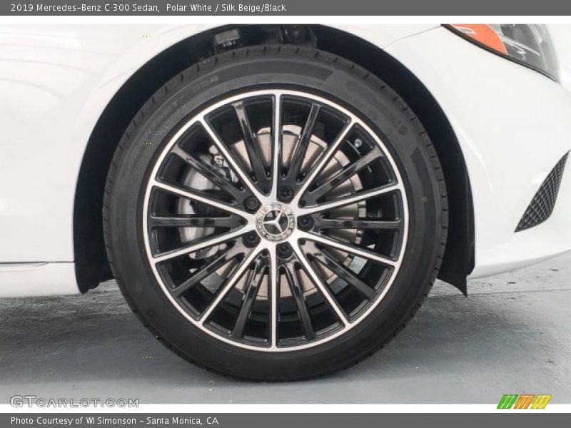 Polar White / Silk Beige/Black 2019 Mercedes-Benz C 300 Sedan