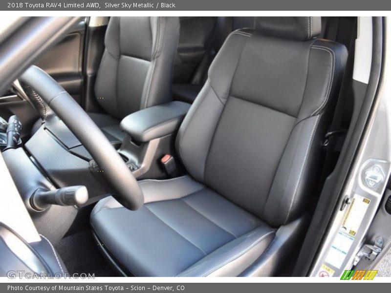 Silver Sky Metallic / Black 2018 Toyota RAV4 Limited AWD