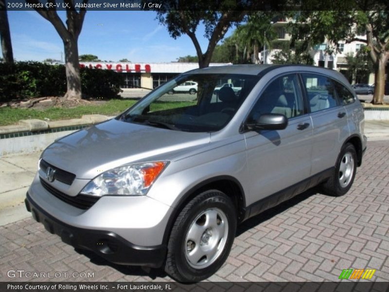 Alabaster Silver Metallic / Gray 2009 Honda CR-V LX