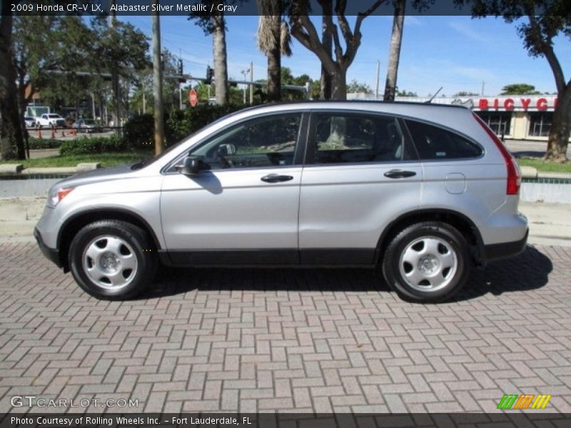 Alabaster Silver Metallic / Gray 2009 Honda CR-V LX