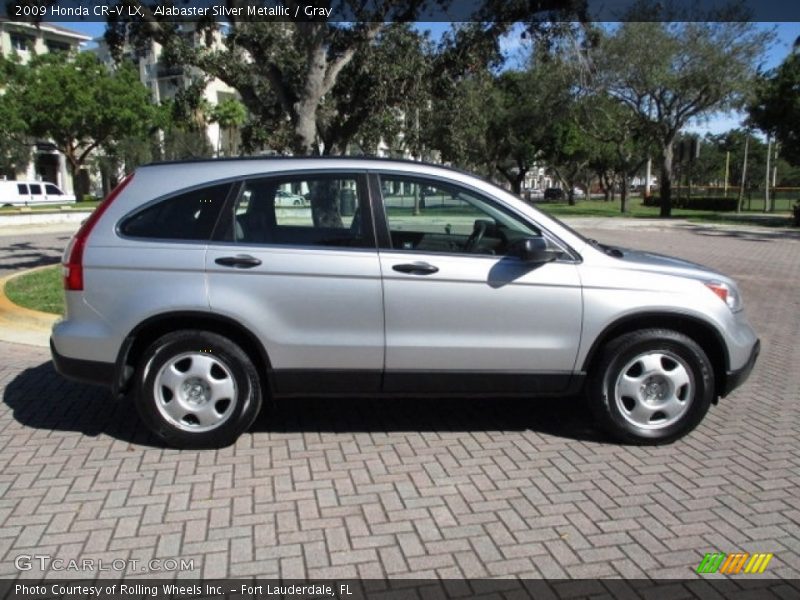 Alabaster Silver Metallic / Gray 2009 Honda CR-V LX
