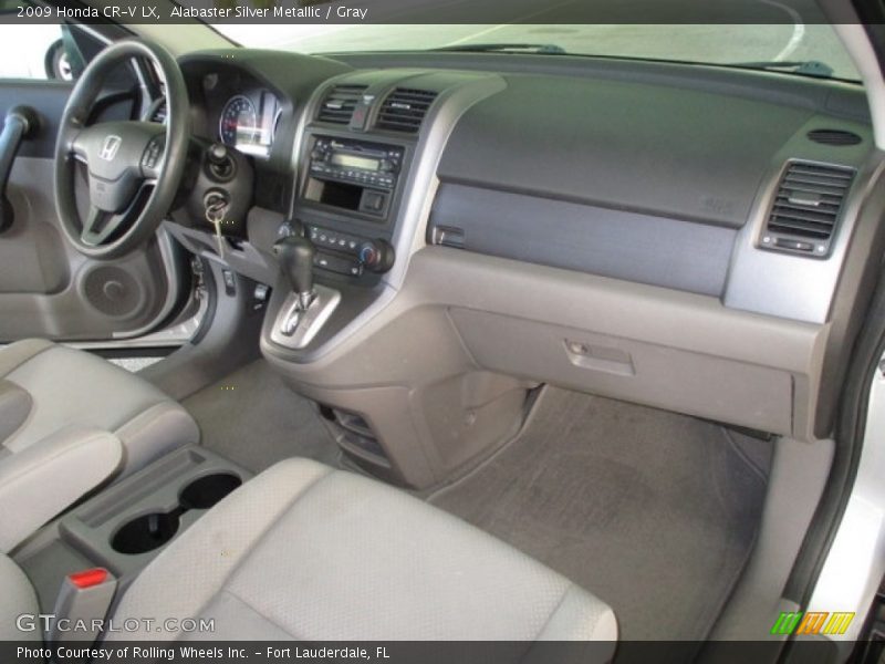 Alabaster Silver Metallic / Gray 2009 Honda CR-V LX