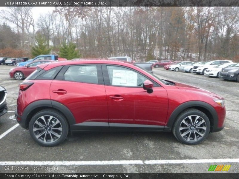 Soul Red Metallic / Black 2019 Mazda CX-3 Touring AWD
