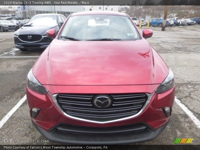 Soul Red Metallic / Black 2019 Mazda CX-3 Touring AWD
