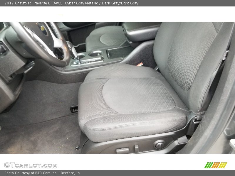 Cyber Gray Metallic / Dark Gray/Light Gray 2012 Chevrolet Traverse LT AWD
