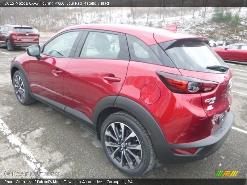 Soul Red Metallic / Black 2019 Mazda CX-3 Touring AWD
