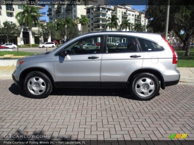 Alabaster Silver Metallic / Gray 2009 Honda CR-V LX