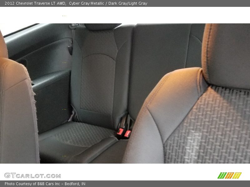 Cyber Gray Metallic / Dark Gray/Light Gray 2012 Chevrolet Traverse LT AWD