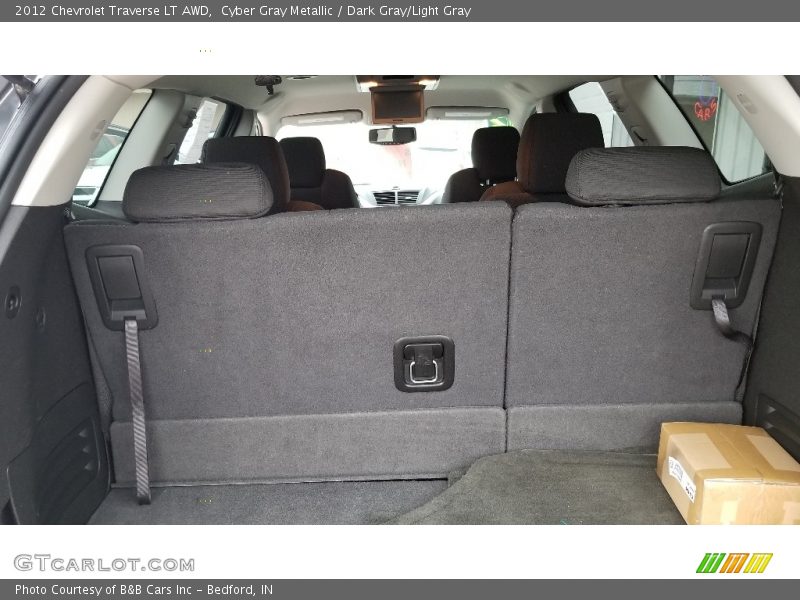 Cyber Gray Metallic / Dark Gray/Light Gray 2012 Chevrolet Traverse LT AWD