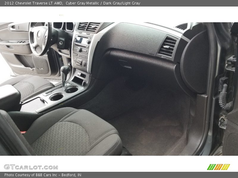 Cyber Gray Metallic / Dark Gray/Light Gray 2012 Chevrolet Traverse LT AWD