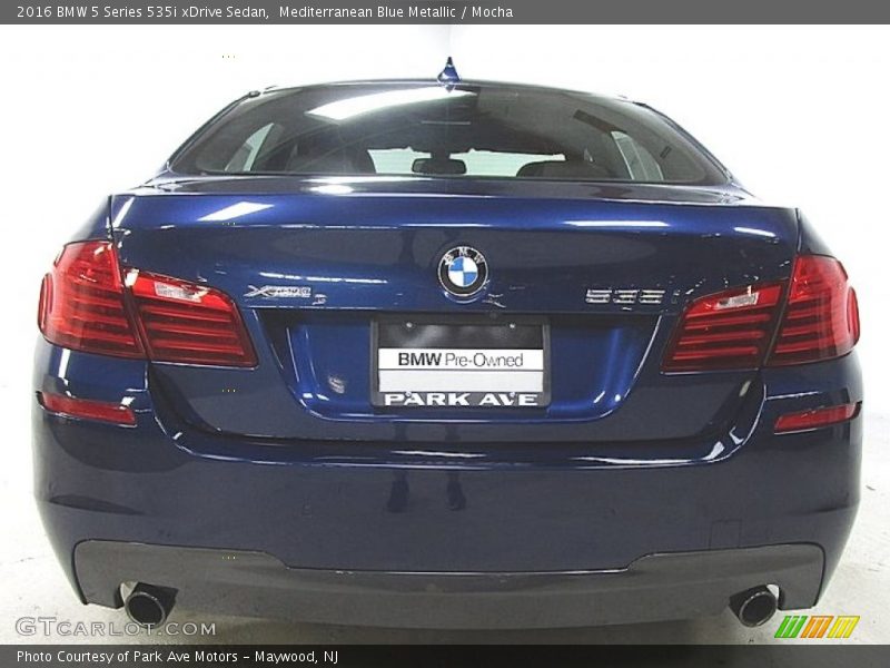 Mediterranean Blue Metallic / Mocha 2016 BMW 5 Series 535i xDrive Sedan