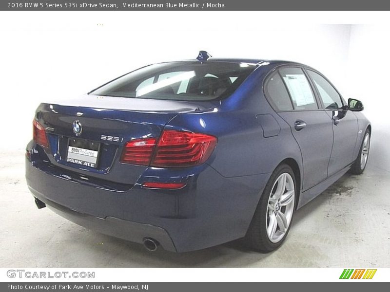 Mediterranean Blue Metallic / Mocha 2016 BMW 5 Series 535i xDrive Sedan
