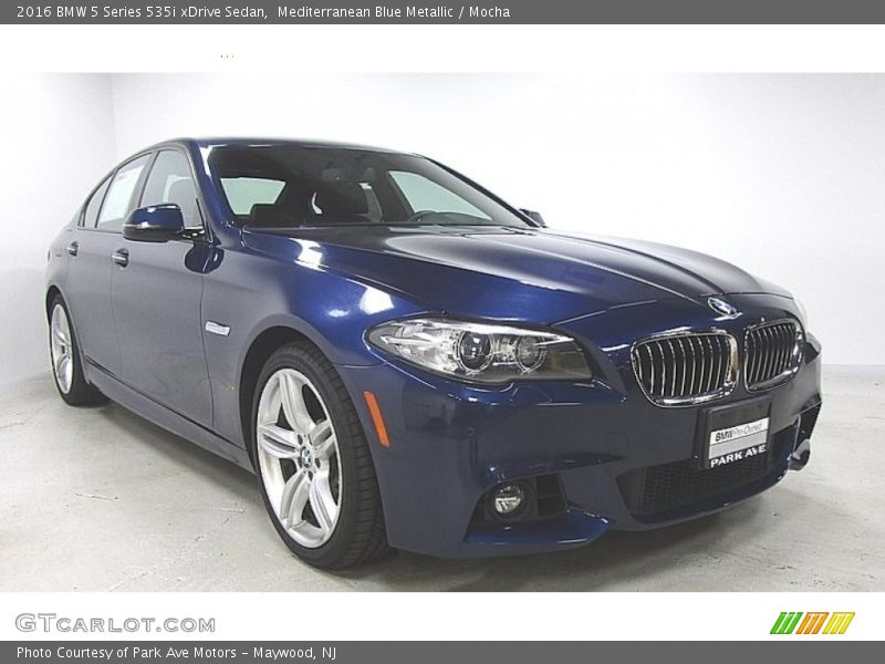 Mediterranean Blue Metallic / Mocha 2016 BMW 5 Series 535i xDrive Sedan