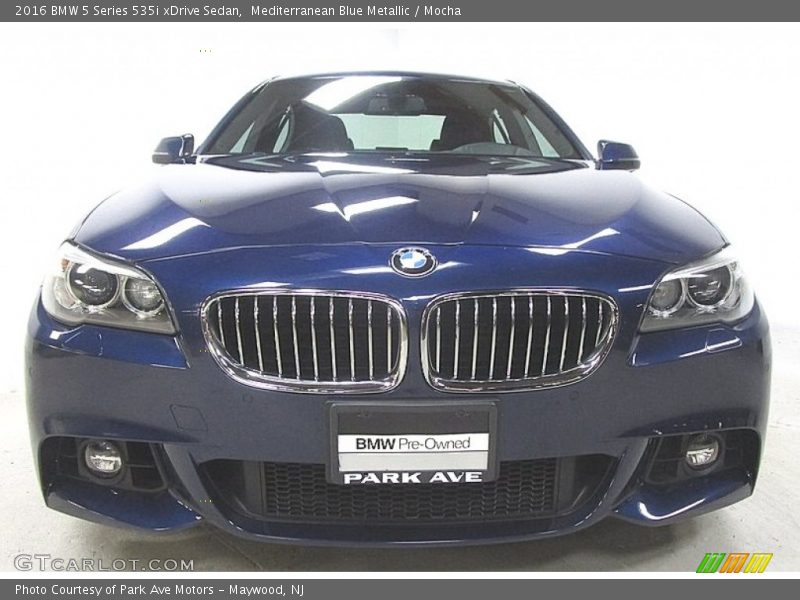 Mediterranean Blue Metallic / Mocha 2016 BMW 5 Series 535i xDrive Sedan