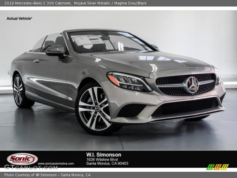 Mojave Silver Metallic / Magma Grey/Black 2019 Mercedes-Benz C 300 Cabriolet