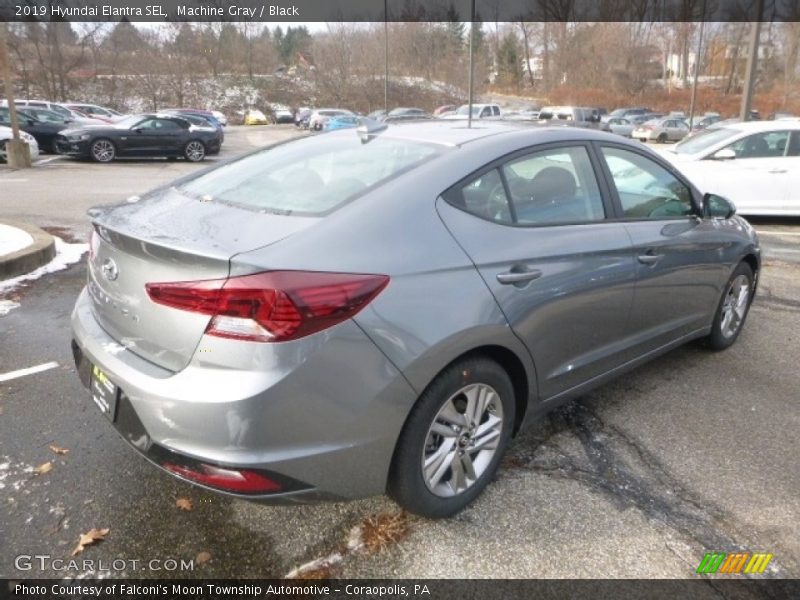 Machine Gray / Black 2019 Hyundai Elantra SEL