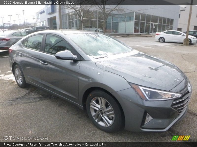 Machine Gray / Black 2019 Hyundai Elantra SEL