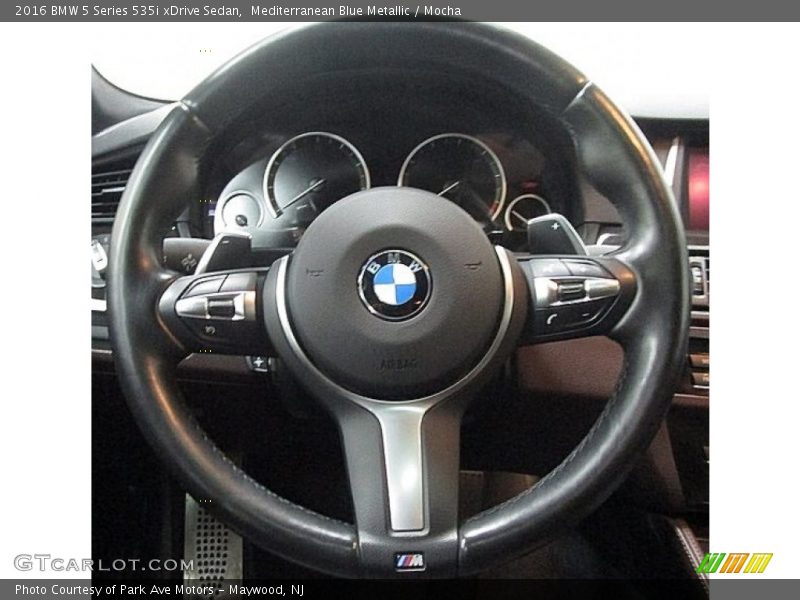 Mediterranean Blue Metallic / Mocha 2016 BMW 5 Series 535i xDrive Sedan