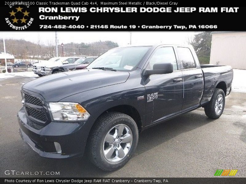 Maximum Steel Metallic / Black/Diesel Gray 2019 Ram 1500 Classic Tradesman Quad Cab 4x4