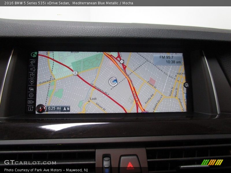 Mediterranean Blue Metallic / Mocha 2016 BMW 5 Series 535i xDrive Sedan