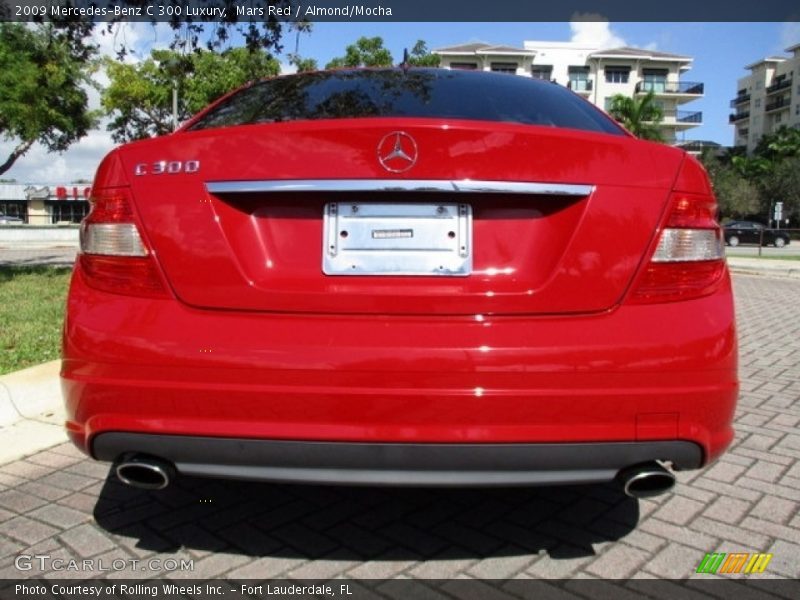 Mars Red / Almond/Mocha 2009 Mercedes-Benz C 300 Luxury