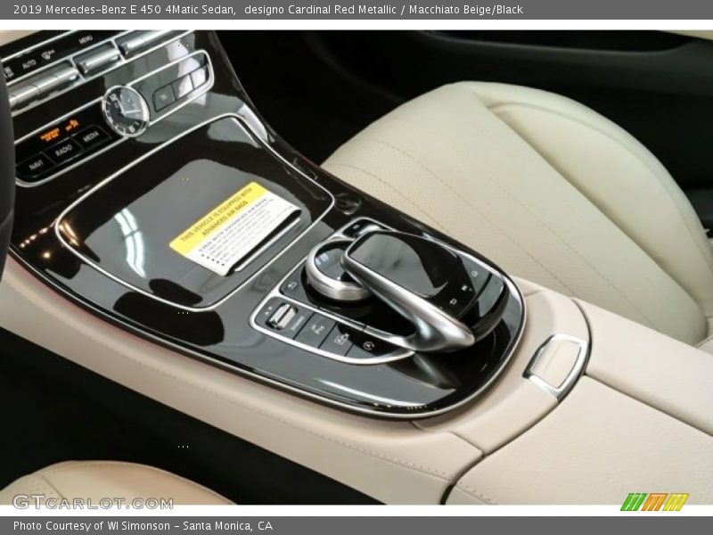 designo Cardinal Red Metallic / Macchiato Beige/Black 2019 Mercedes-Benz E 450 4Matic Sedan