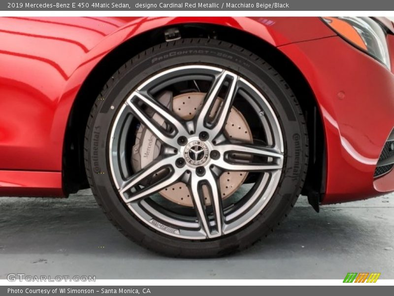 designo Cardinal Red Metallic / Macchiato Beige/Black 2019 Mercedes-Benz E 450 4Matic Sedan