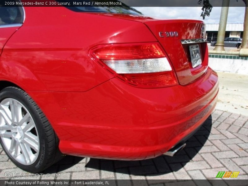 Mars Red / Almond/Mocha 2009 Mercedes-Benz C 300 Luxury