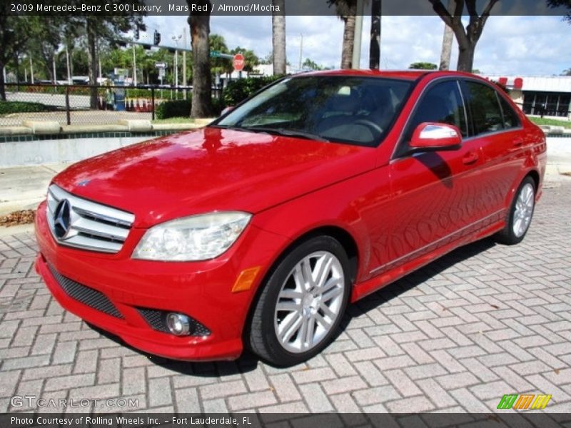 Mars Red / Almond/Mocha 2009 Mercedes-Benz C 300 Luxury