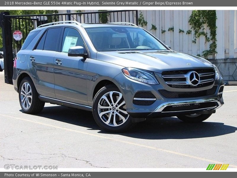 Selenite Grey Metallic / Ginger Beige/Espresso Brown 2018 Mercedes-Benz GLE 550e 4Matic Plug-In Hybrid