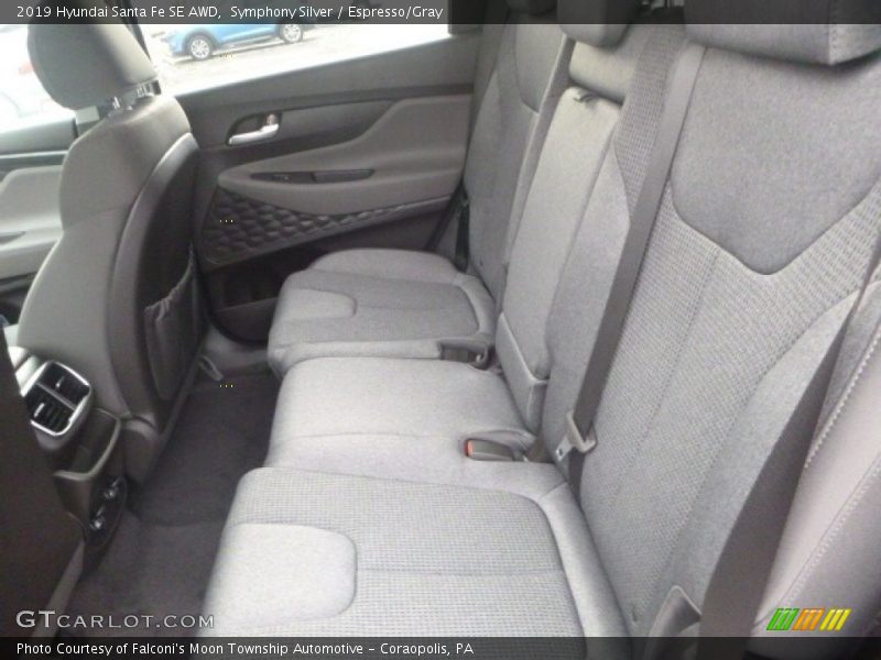 Symphony Silver / Espresso/Gray 2019 Hyundai Santa Fe SE AWD