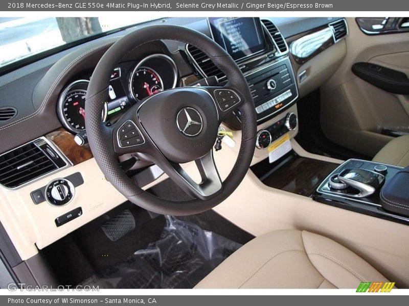 Selenite Grey Metallic / Ginger Beige/Espresso Brown 2018 Mercedes-Benz GLE 550e 4Matic Plug-In Hybrid