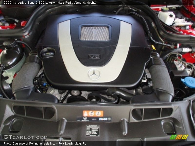 Mars Red / Almond/Mocha 2009 Mercedes-Benz C 300 Luxury