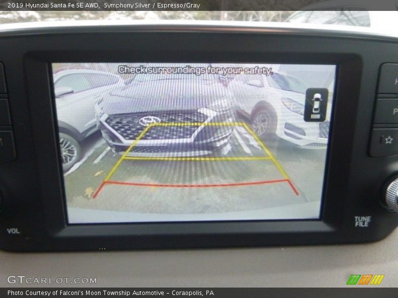 Symphony Silver / Espresso/Gray 2019 Hyundai Santa Fe SE AWD
