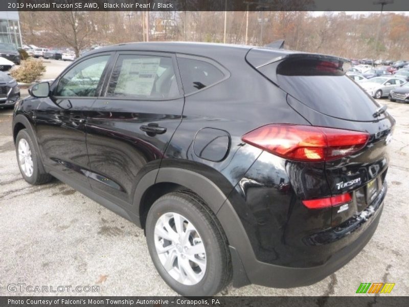 Black Noir Pearl / Black 2019 Hyundai Tucson SE AWD