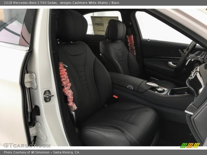 designo Cashmere White (Matte) / Black 2018 Mercedes-Benz S 560 Sedan