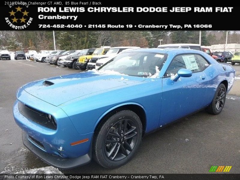 B5 Blue Pearl / Black 2019 Dodge Challenger GT AWD