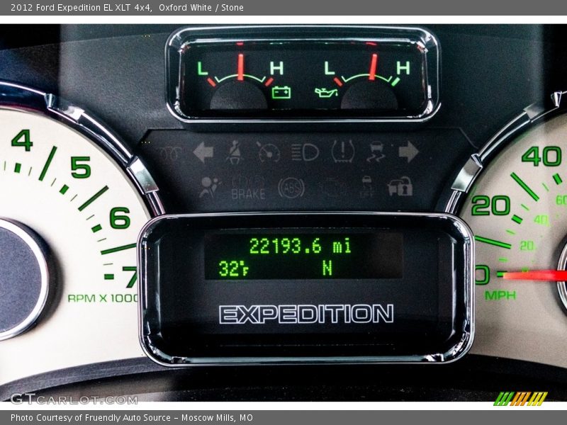Oxford White / Stone 2012 Ford Expedition EL XLT 4x4